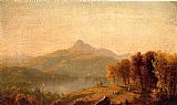 Sanford Robinson Gifford Canvas Paintings - A Sketch of Mount Chocorua